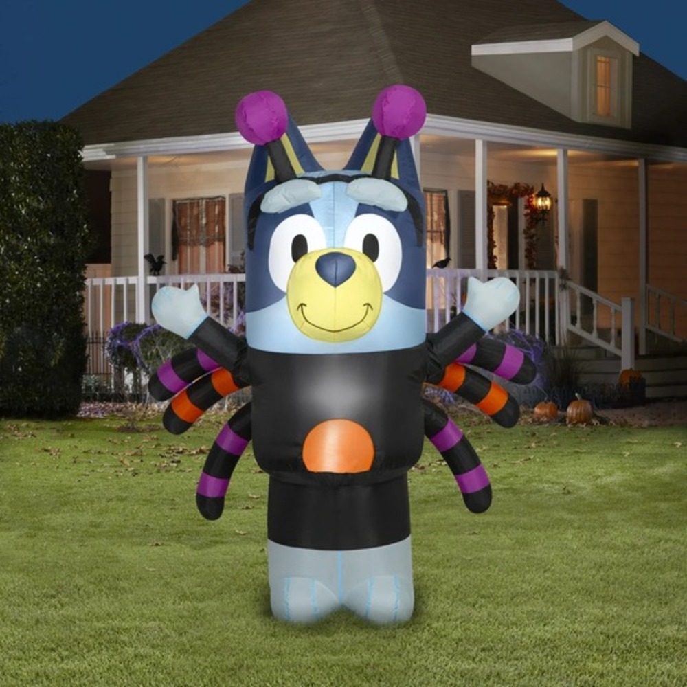 Disney Bluey 5 Ft Halloween Airblown Inflatable Spider Costume Lights Up‎ Yard